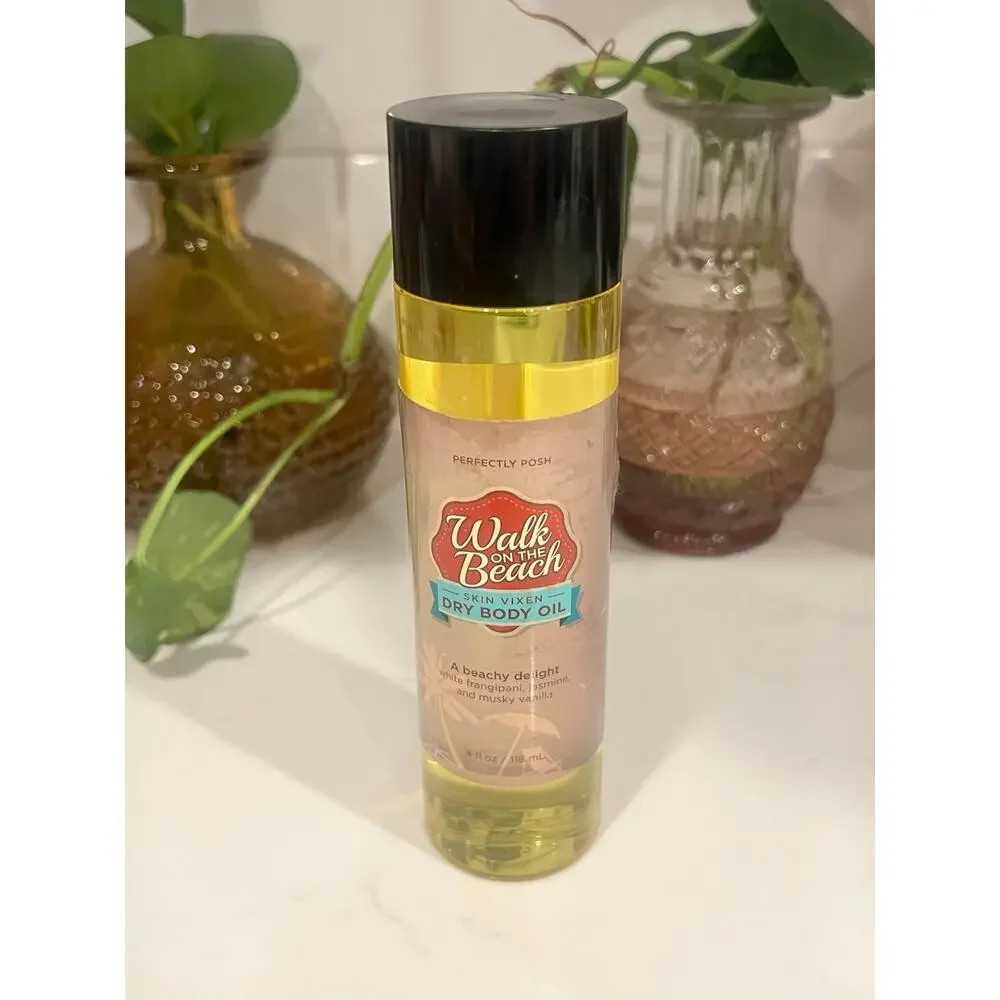 Perfectly Posh Walk on the Beach Skin Vixen Dry Body Oil 4 oz Retired NEW